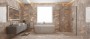 Marble Effect Ivory/Cream/Beige Porcelain for Wall/Floor; Finish - Gloss/Polished